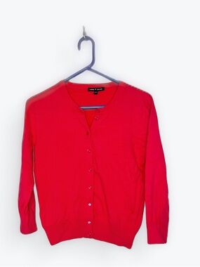 Cable & Gauge Hot Pink Button-Front Cardigan size Medium